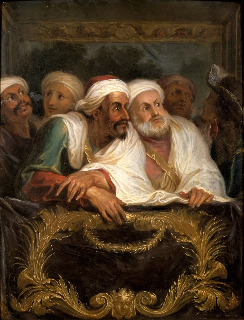 L'ambasciatore marocchino e il suo entourage alla commedia italiana a Parigi nel febbraio 1682 - Castello di Versailles